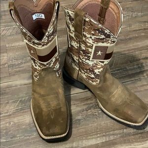Ariat Texas flag boots